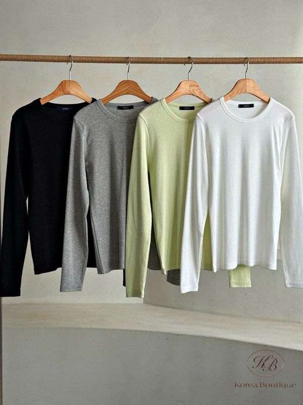 SS103 春季 質感圓領素面上衣 