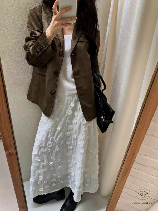 Fw297 秋季 立體花半身裙 