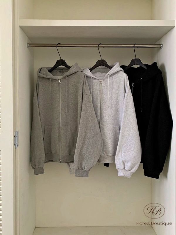 Fw474 冬季 加絨連帽運動褲裝 