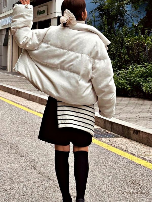 Fw430 冬季 牛仔感羽絨外套 