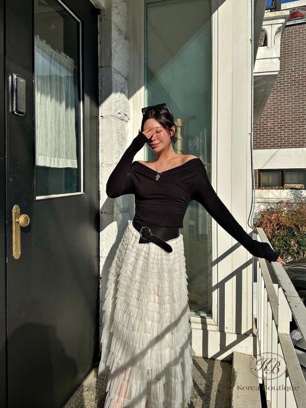 SS118 春季 彈性棉v領上衣 