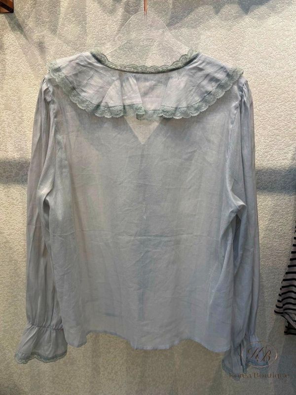 SS232 春季 波里米亞風的維透膚上衣 