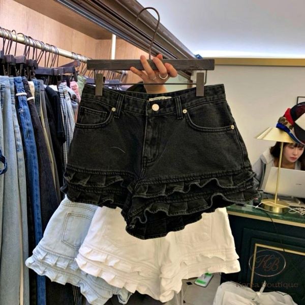 SS402 春季 花邊牛仔褲 