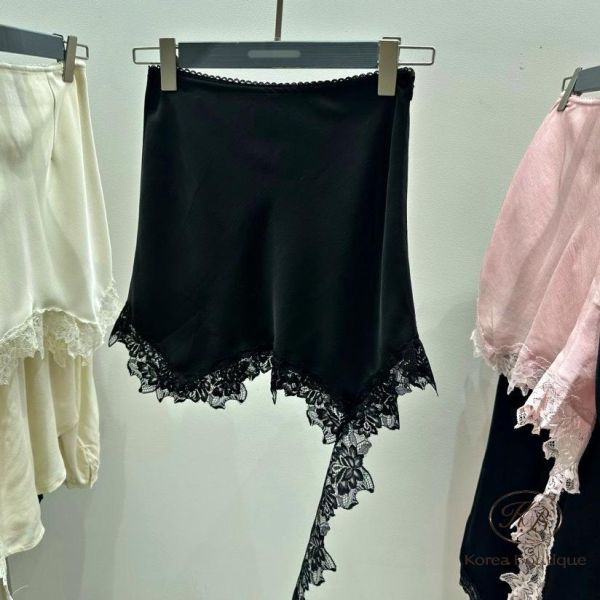 SS222 春季 垂墜蕾絲半身裙 