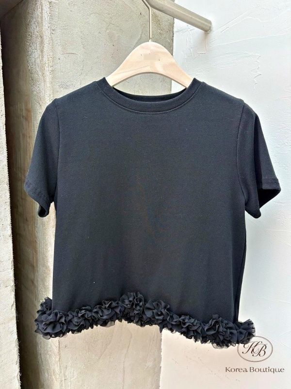 SS324 春季 花瓣下擺上衣 