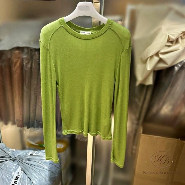 Fw143 秋季 糖果色的彈性薄tee 