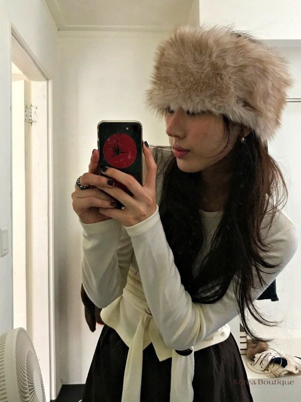 Fw501 冬季 毛毛髮帶 