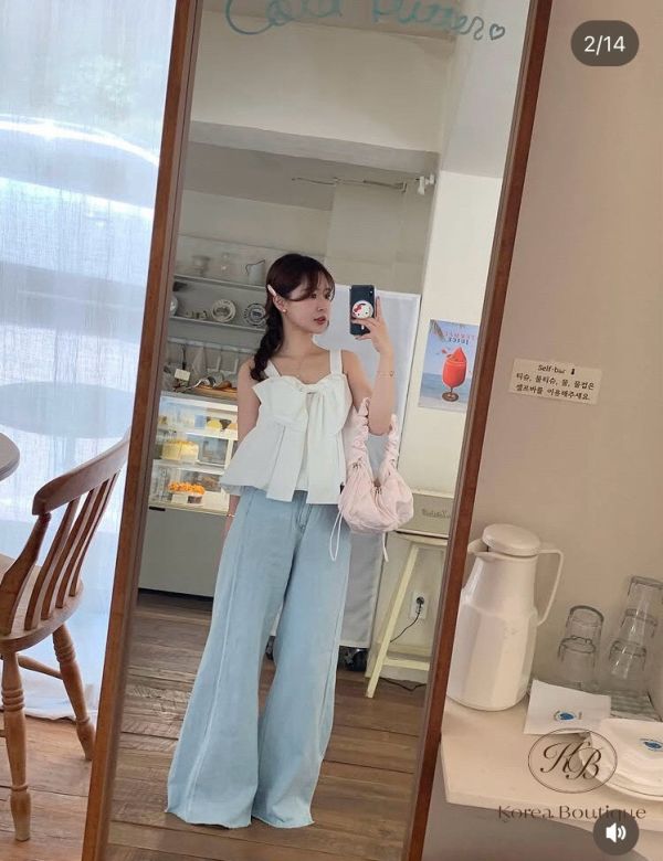 Sv21 夏裝 蝴蝶結上衣 