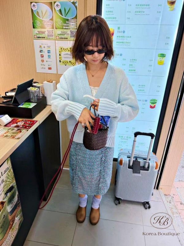 SS275 春季 復古色 點點半身裙 