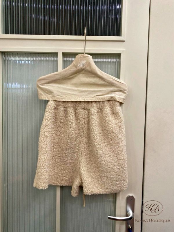 Fw503 冬季 穿起來不會臃腫的毛毛短褲 