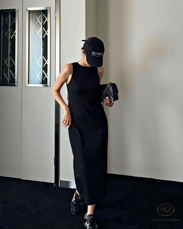 SS109 春季 消肩背心棉洋裝 