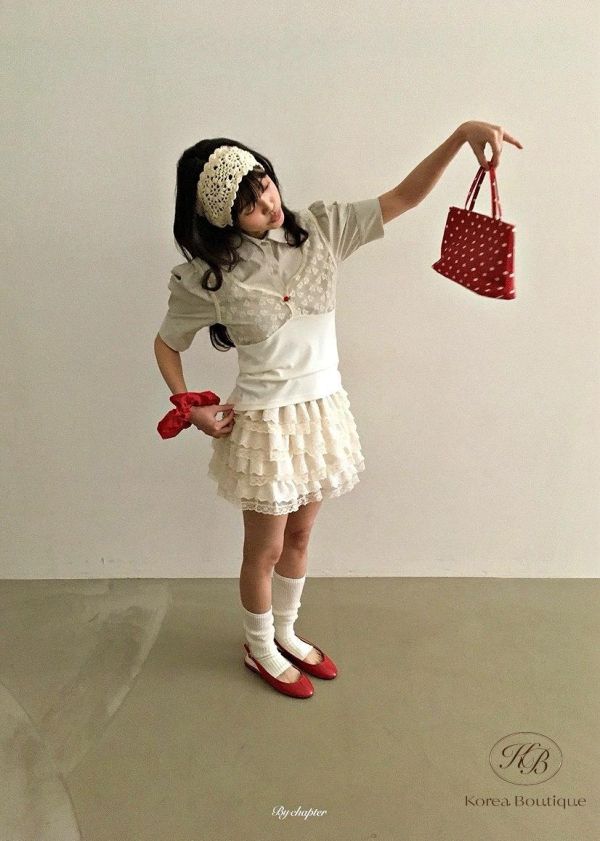 SS337 春季 蕾絲造型背心 