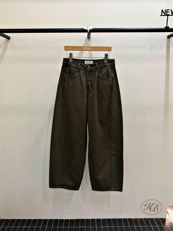 FW3851 秋季 好看的繭型工裝褲 口袋很好看 