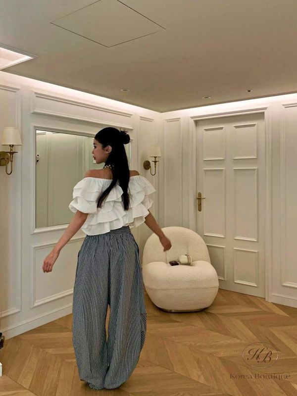 SS372 春季 格紋工作褲 