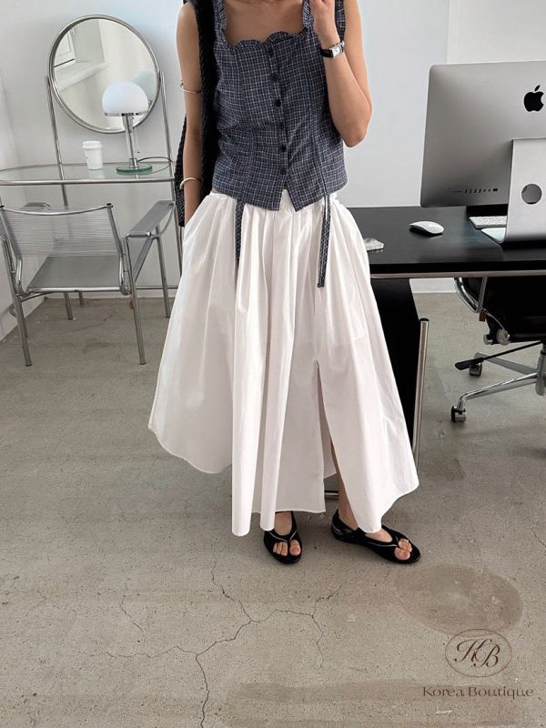 Sv11 夏裝 花邊束口上衣 