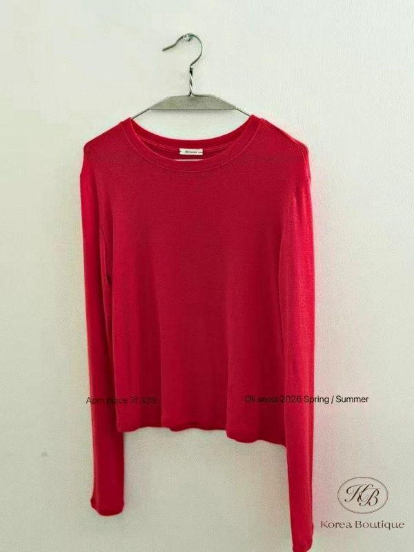 SS142 春季 彈性好材質也舒服的長袖/短袖上衣 顏色選擇多 