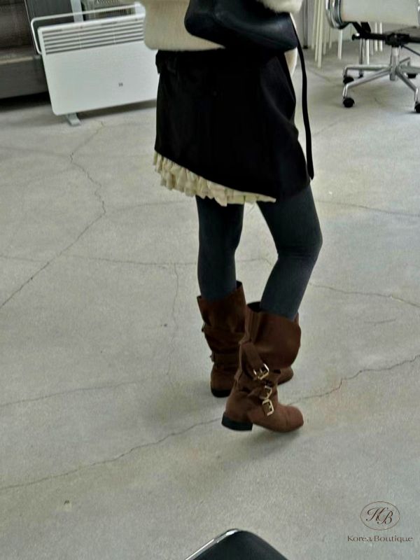 FWKR46 冬季 很有小心機的短裙 