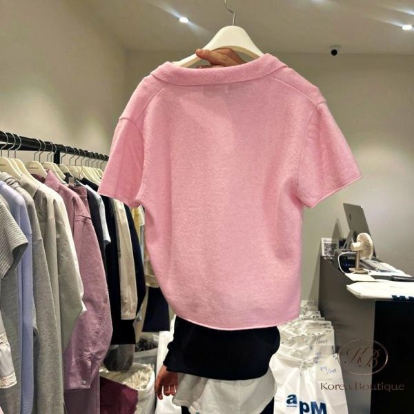 SS405 春季 翻領薄針織外套 