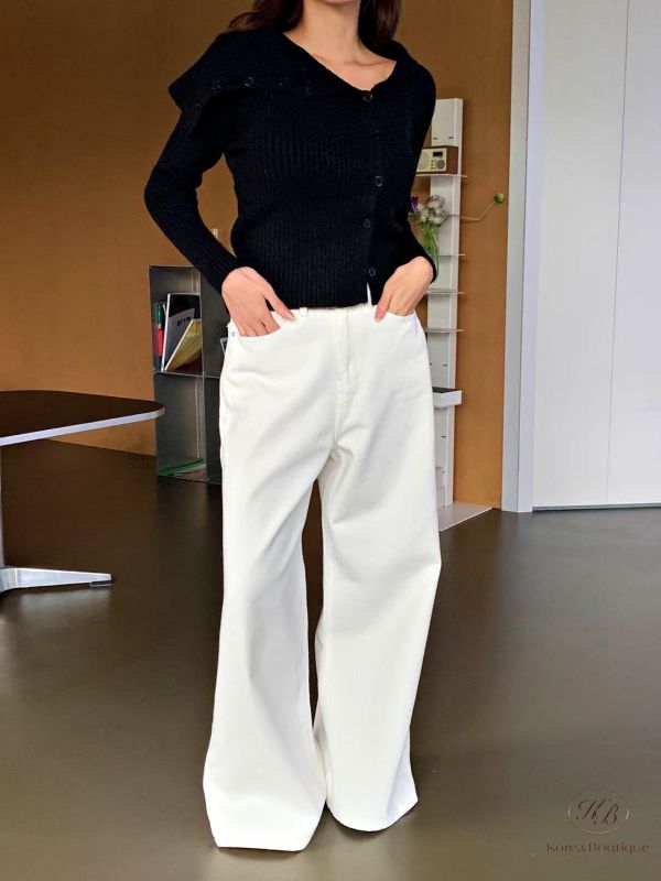 Fw341 秋季 V領針織上衣 