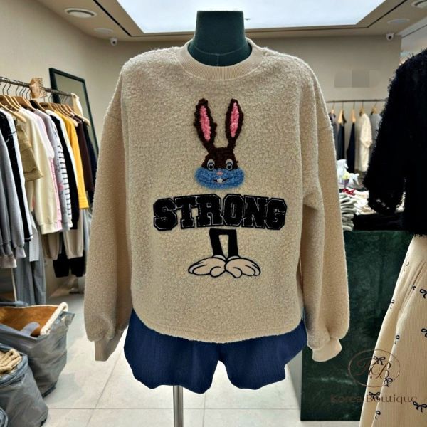 FWKR14 冬季 可愛經典款兔兔羊羔毛 