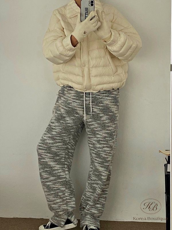 FWKR93 冬季 紋路很美的休閒長褲 