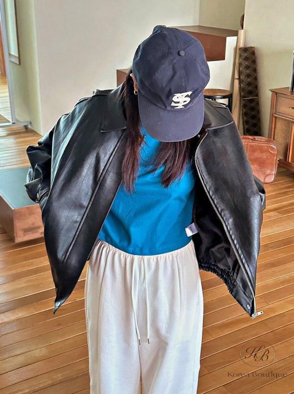 SS131 春季 簡約棒球外套皮衣 