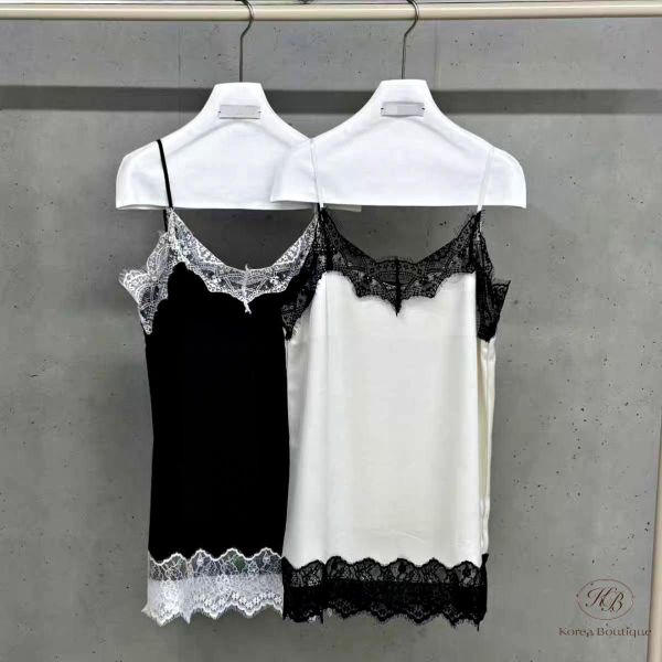 SS193 春季 設計家的拼色蕾絲長版上衣 可當洋裝 