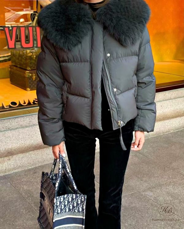 Fw380 秋季 千金小姐姐羽絨外套 狐狸毛鵝絨 