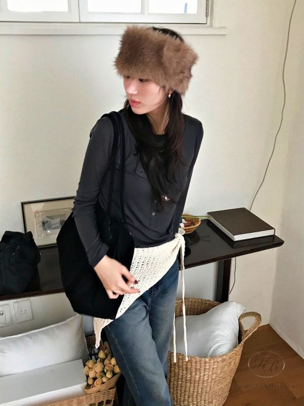 Fw501 冬季 毛毛髮帶 