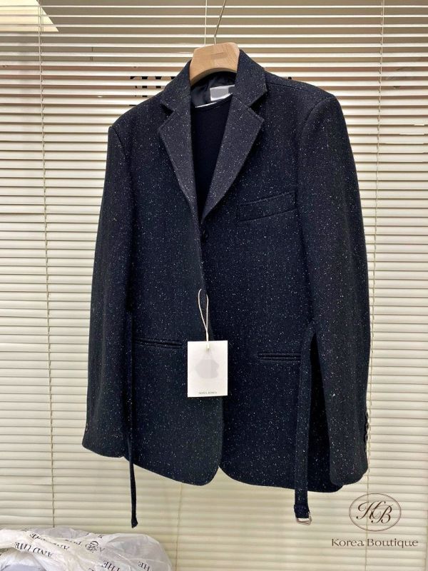 Fw383 秋季 羊毛綁帶西裝外套 