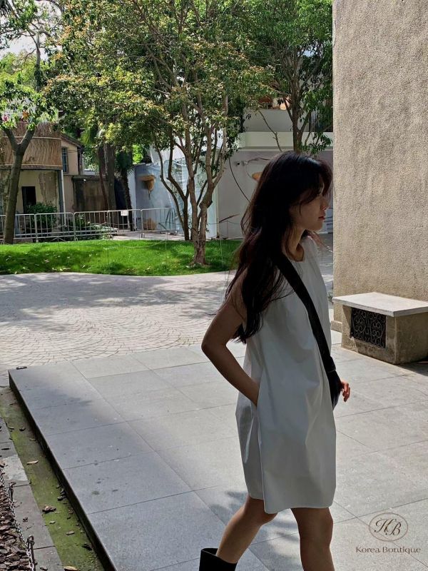 SS394 春季 夏季簡約背心洋裝 