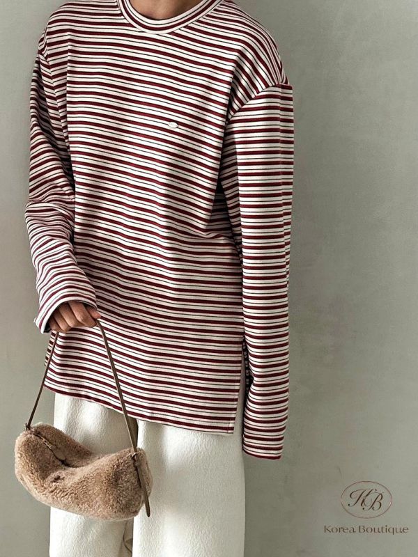 Fw374 秋季 簡約圓領上衣 