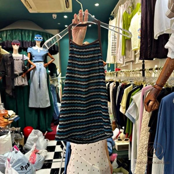 SS476 春季 條紋亮色背心 