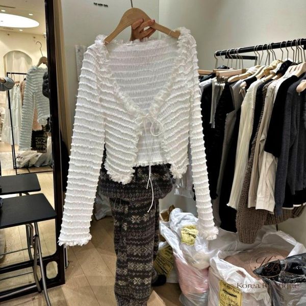 SS240 春季 很美的波浪罩衫外套 