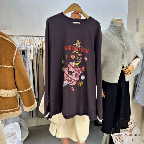 FWRK118 冬季 可愛造型生日快樂蛋糕tee 