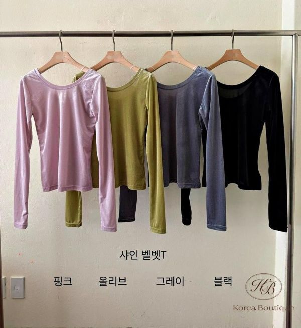 FW2720 秋季 質感天鵝絨上衣 