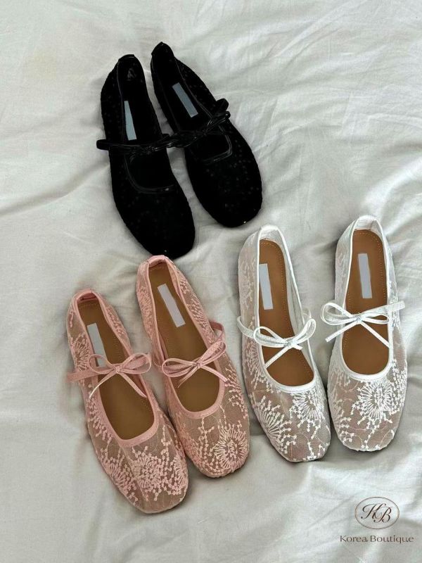 SS139 春季 透露蕾絲娃娃鞋 