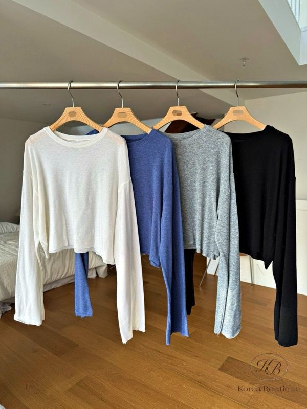 Fw155 秋季 簡約短版上衣 