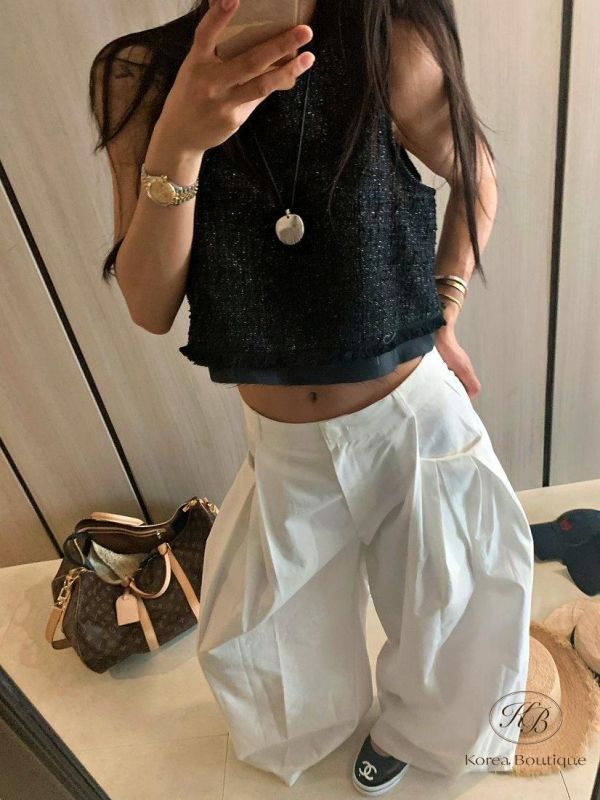 SS452 春季 短版小香流蘇上衣 