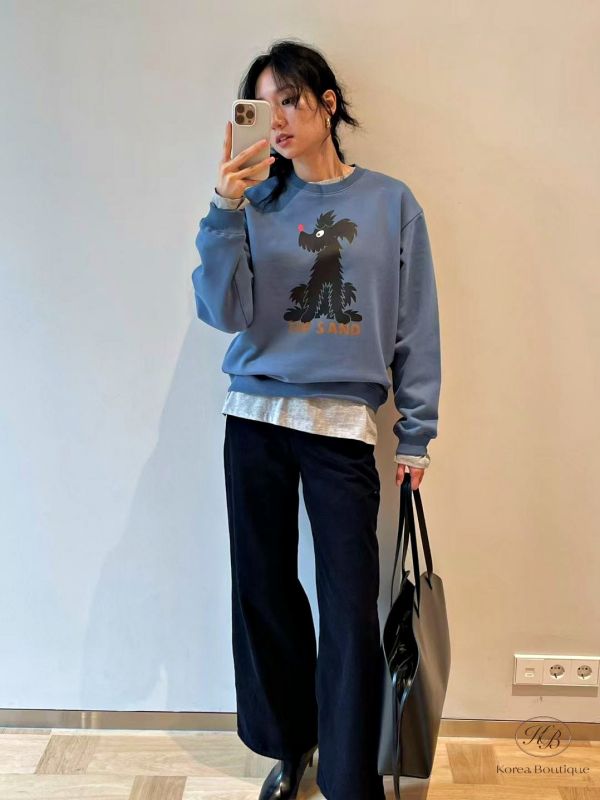 Fw409 秋季 可愛狗狗衛衣 加絨 