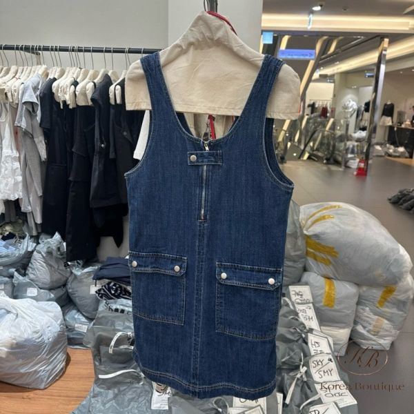 Kr09 夏裝 設計感小細節牛仔裙 