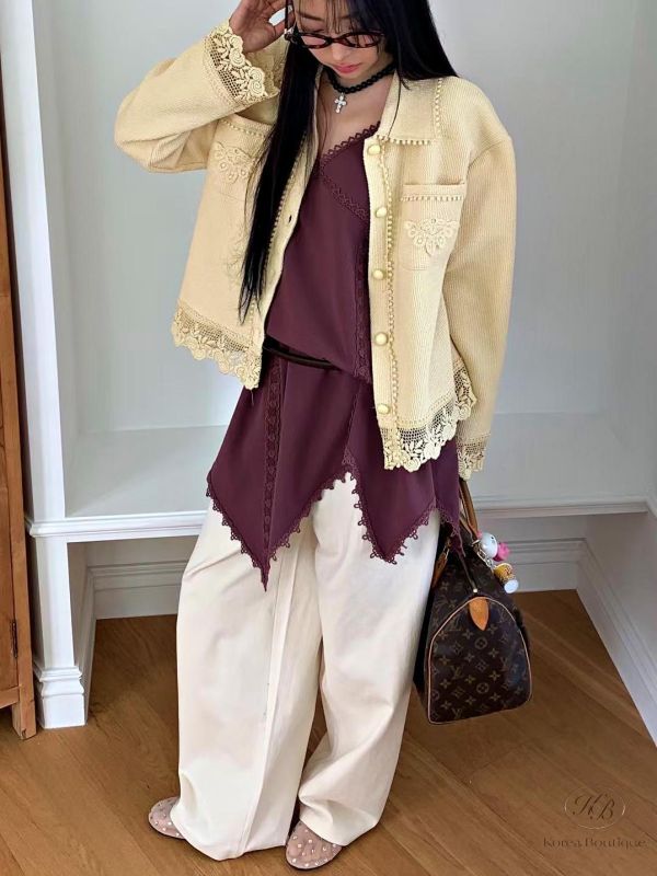 SS220 春季 好美小細節也很多的針織外套 