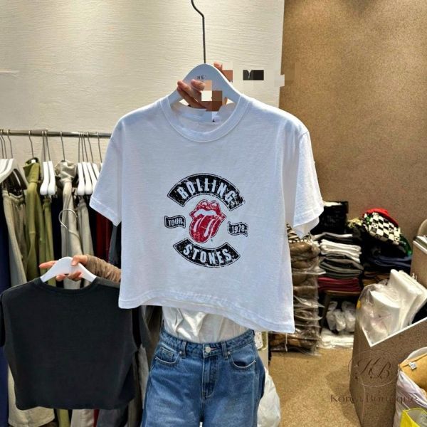 SS469 春季 短版搖滾嘴巴tee 