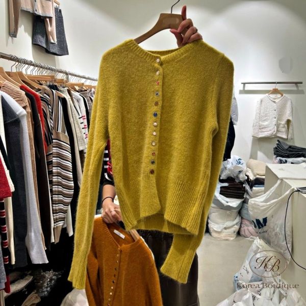 Fw417 秋季 顏色都好好看的排扣開襟外套 