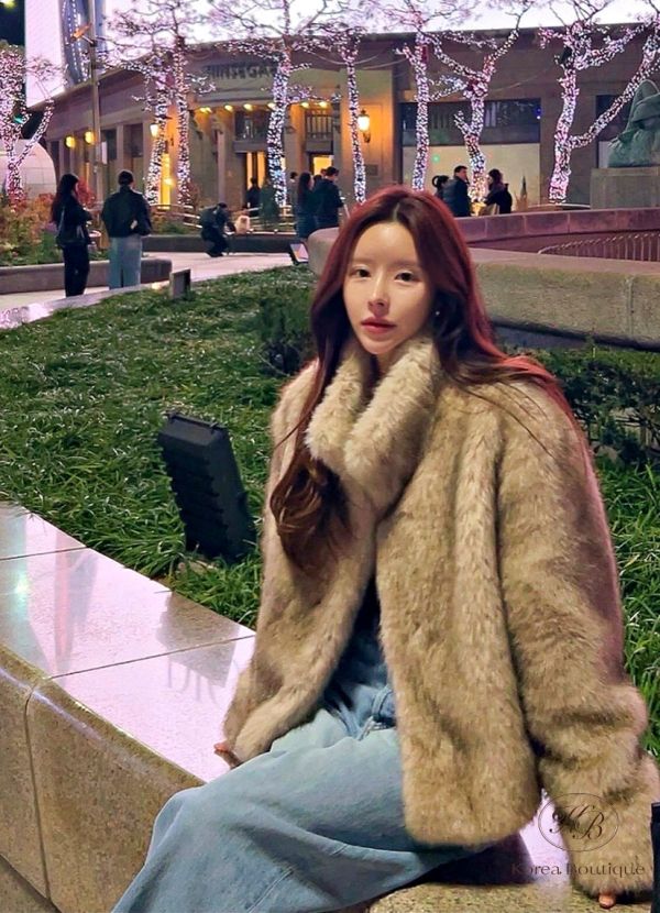 Fw414 秋季 皮草大衣外套 