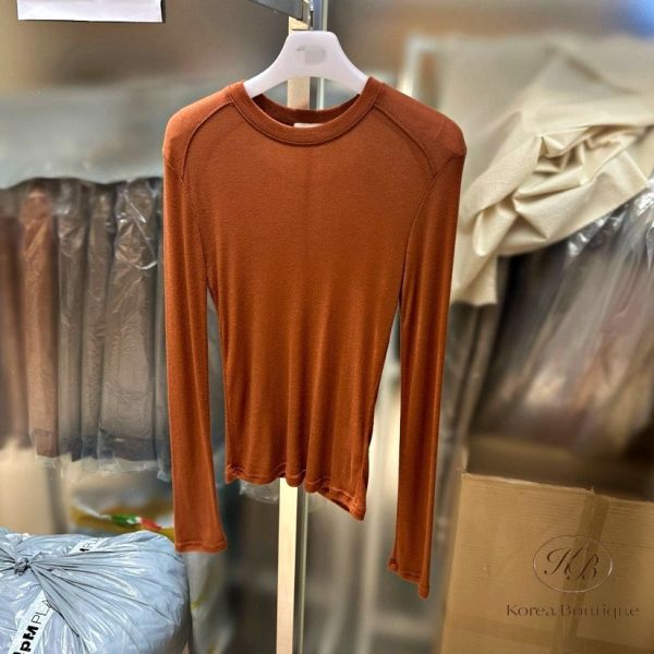 Fw143 秋季 糖果色的彈性薄tee 