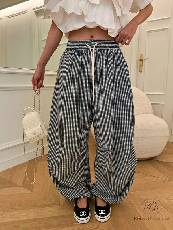 SS372 春季 格紋工作褲 