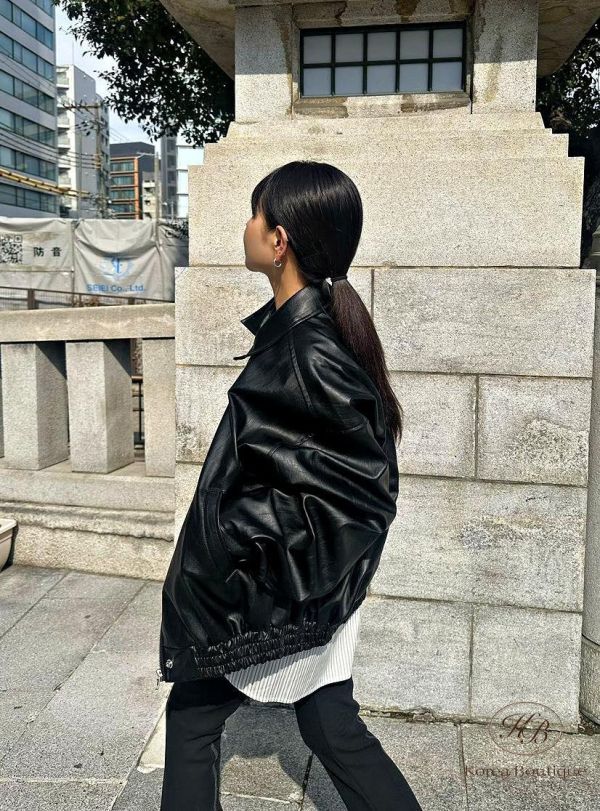 SS131 春季 簡約棒球外套皮衣 