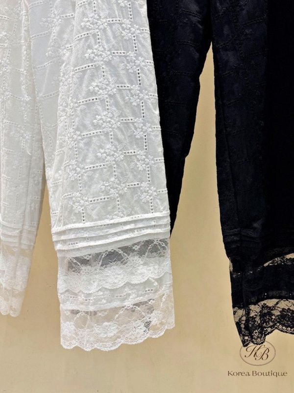 SS308 春季 重工的蕾絲雕花褲 