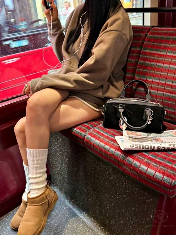 Fw388 秋季 絨布可愛短褲套裝 